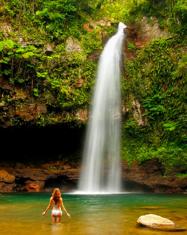 Travel Money OZ Fiji Landmark Savulelele Waterfall